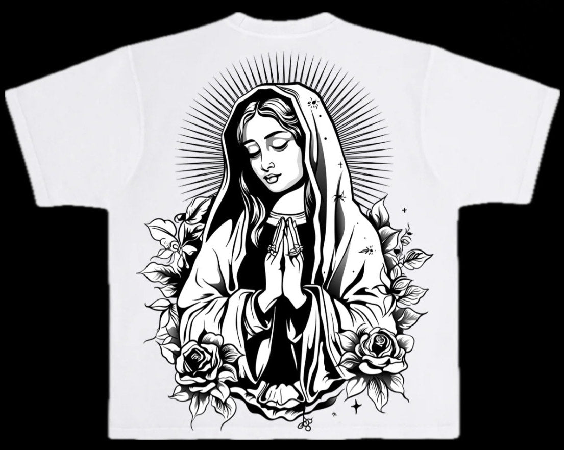 White Virgencita T-Shirt